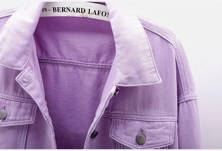 Chaqueta Denim Mujer Boyfriend - Jacket Jeans Oversize Colores 2023