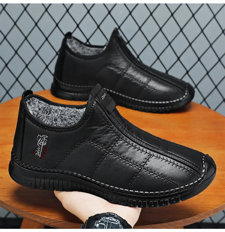 Botas Algodón Hombre Invierno 2025 - Cálidas Acolchadas Outdoor Antideslizantes Casual