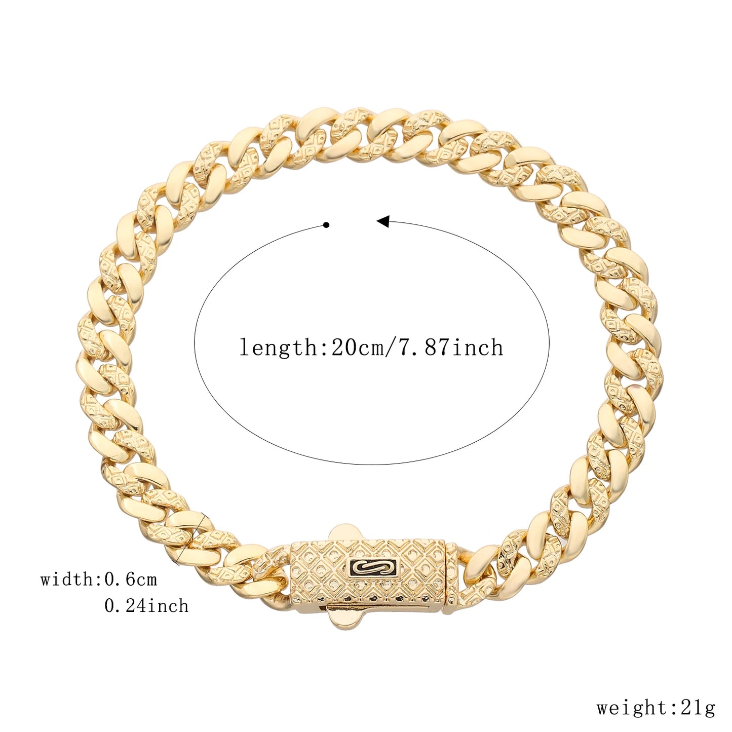 Pulsera Circonita Diamantes Mujer - Chapado Oro 14K Negocios Trendy