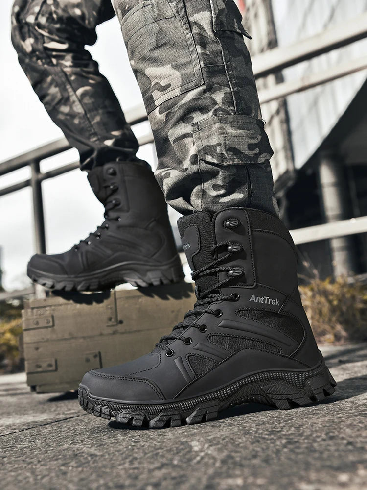 Botas Hiking Hombre High-Top Outdoor - Senderismo Cálidas Cómodas Casual Invierno