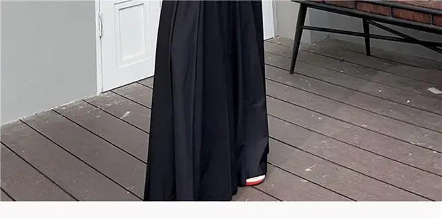 Falda Primavera Mujer Plisada Larga - Falda Color Sólido Elegante Coreana