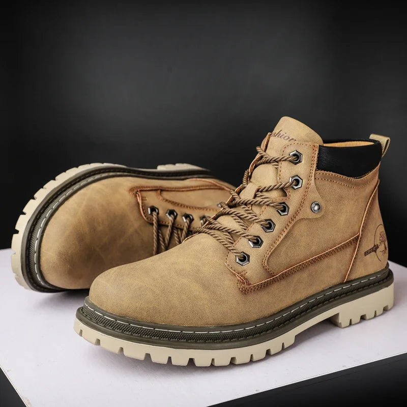 Botas Hombre High-Top Trabajo - Fashion Versátiles Deportivas Casual Cowboy
