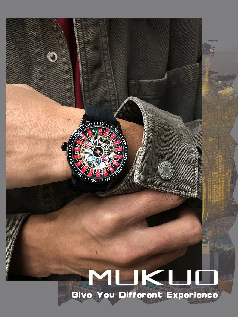 Reloj Hombre Mecánico Automático Luxury - Reloj Pulsera Impermeable Luminoso