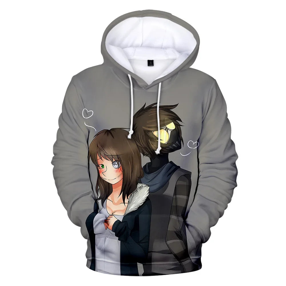 Sudadera Hombre Streetwear Creepypasta - Hoodie Ticci Toby Cosplay Otoño