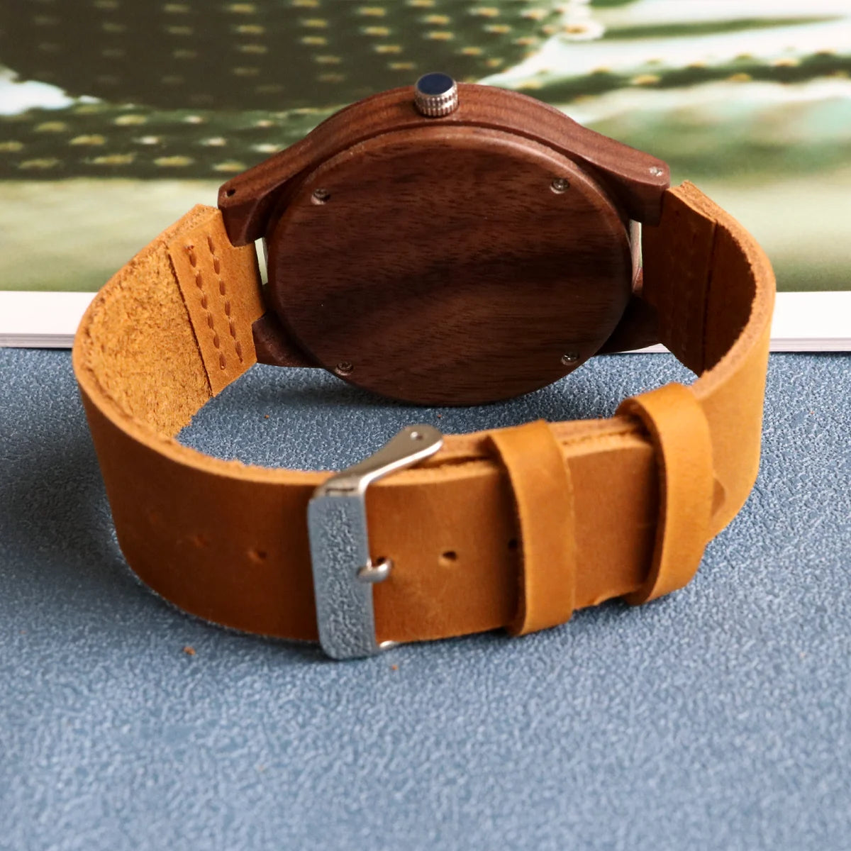 Reloj Madera Hombre y Mujer - Cuarzo Personalizable Unisex Ecológico