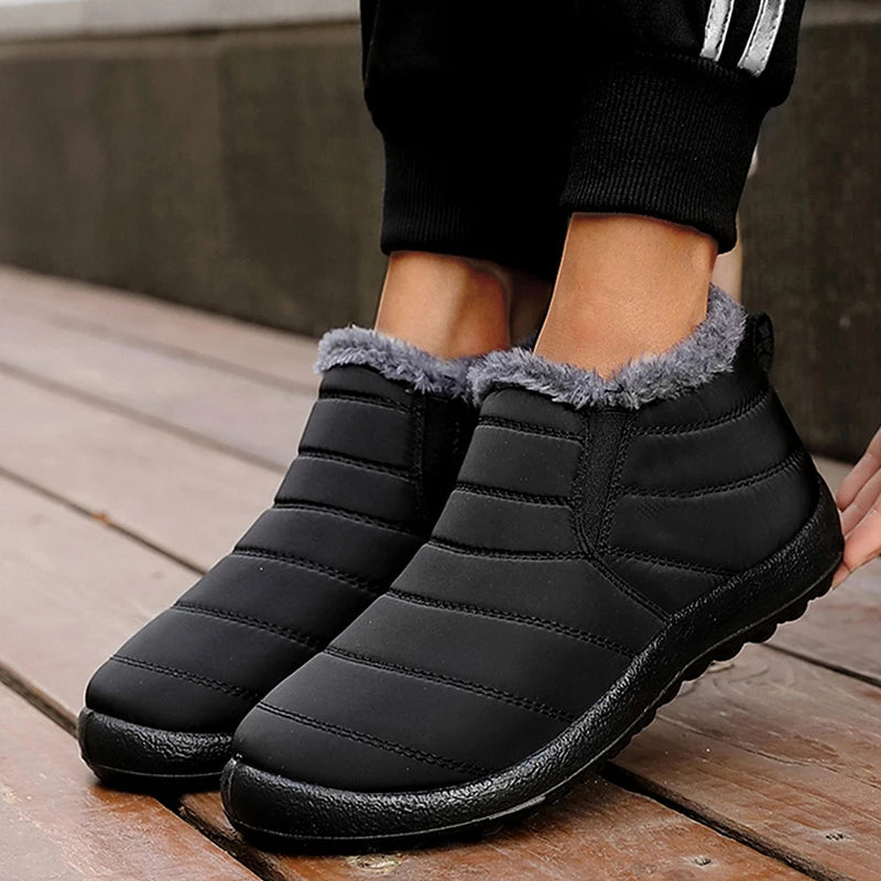 Botas Nieve Mujer Plataforma Punk - Slip On Tobillo Piel Cálidas Invierno