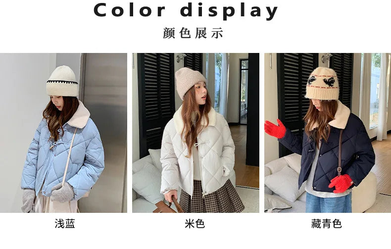 Chaqueta Algodón Mujer Tendencia - Chaqueta Estilo Chino Cuello Lana 2025