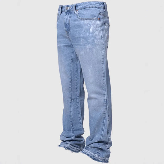 Vaqueros Hombre Vintage 2025 Streetwear - Jeans Rectos Desgastados Lavado Retro