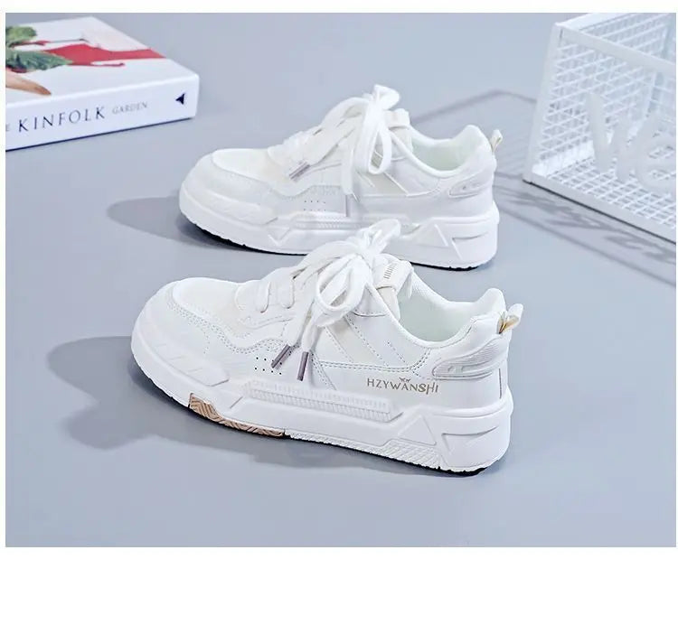 Sneakers Chunky Blancos High Top Mujer 2024 - Zapatillas Plataforma Luxury Designer