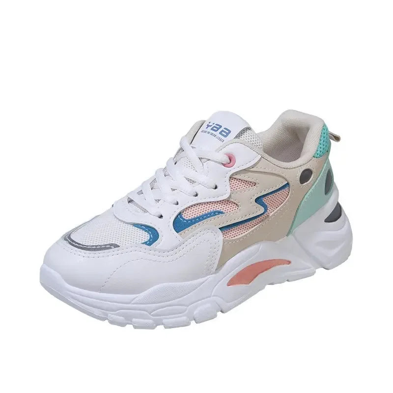 Sneakers Chunky Mujer Aumenta Altura - Zapatillas Plataforma Mesh Transpirables