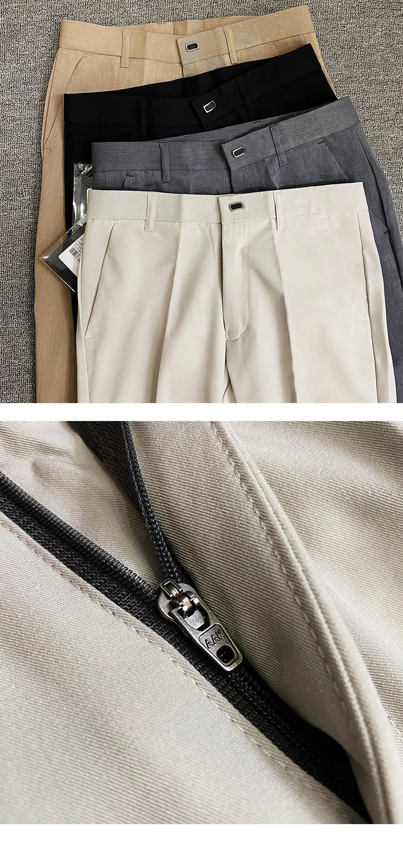 Pantalones Hombre Formales Suit - Pantalón Vestir Stretch Slim Fit Elegante