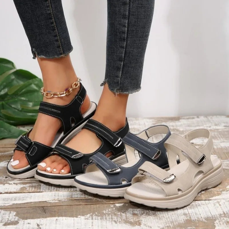 Sandalias Cuña Mujer 2025 - Zapatos Playa Antideslizantes Plataforma Ligeras