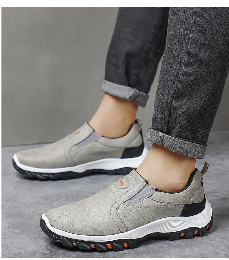 Zapatos Hombre Cómodos Casual - Walking Sneakers Slip-On Loafers Ligeros Mocasines