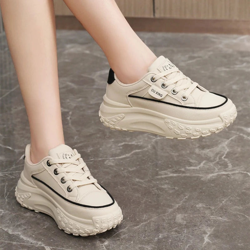 Sneakers Casual Plataforma Mujer - Zapatillas Designer Versátiles Premium
