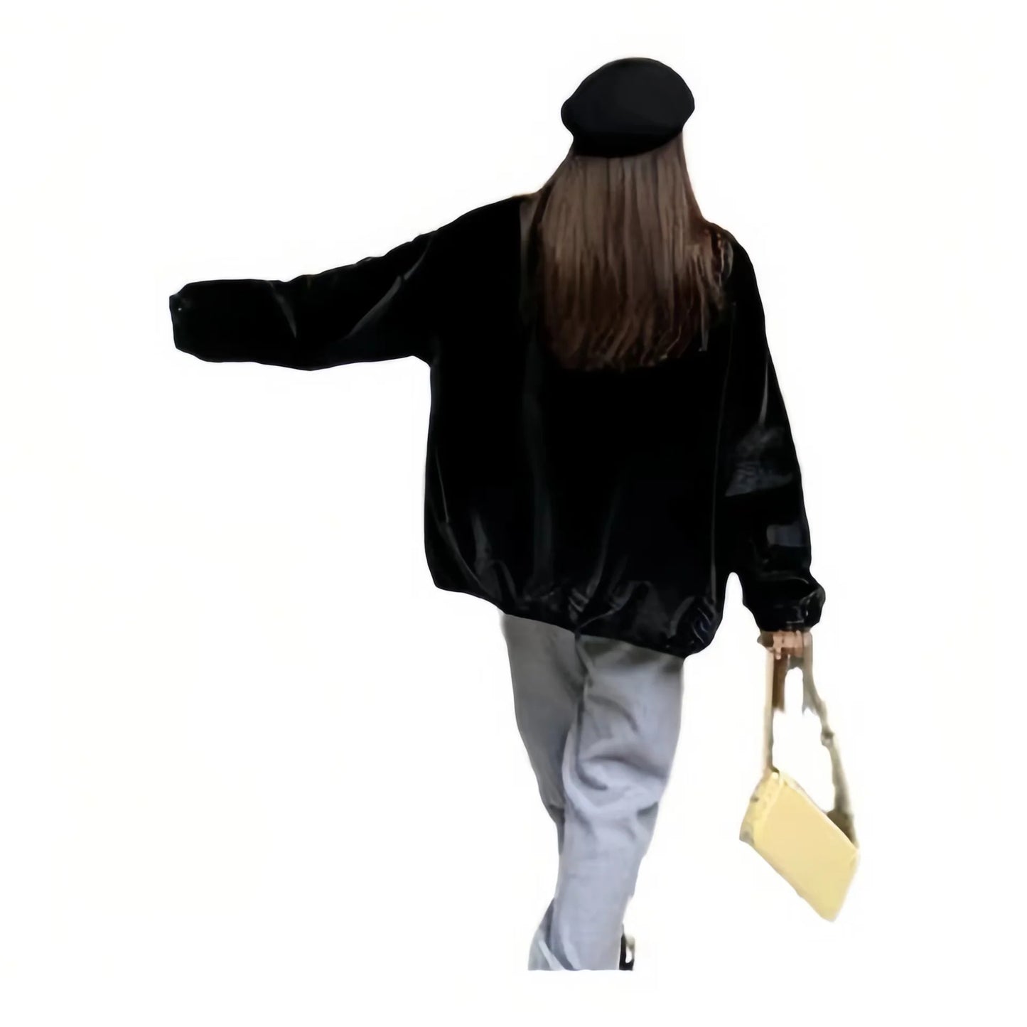 Abrigo Piel Conejo Rex Mujer - Abrigo Largo Holgado Cremallera Invierno