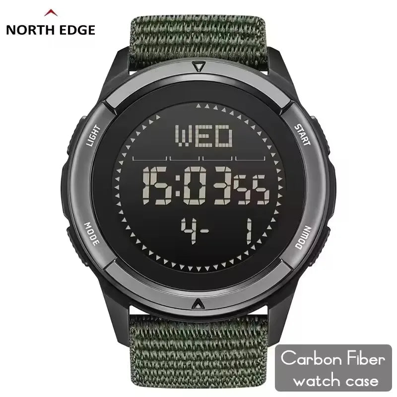 Reloj Digital NORTH EDGE ALPS para Hombre - Deportivo Multifunción LED Resistente al Agua