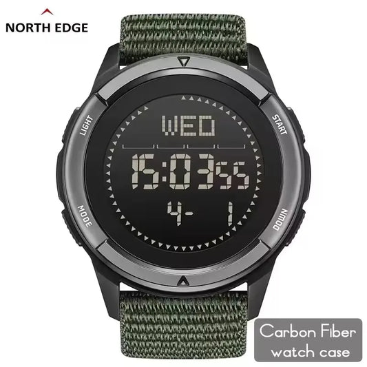 Reloj Digital NORTH EDGE ALPS para Hombre - Deportivo Multifunción LED Resistente al Agua