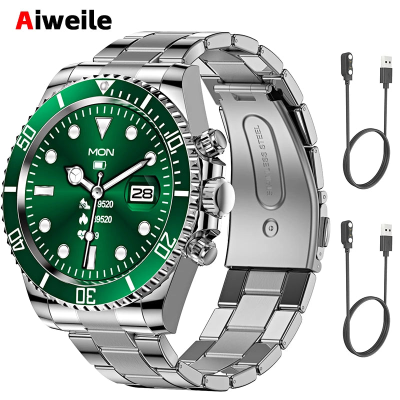 Smartwatch AW12 Luxury 2024 - Acero High-End Android iOS Réplica Military