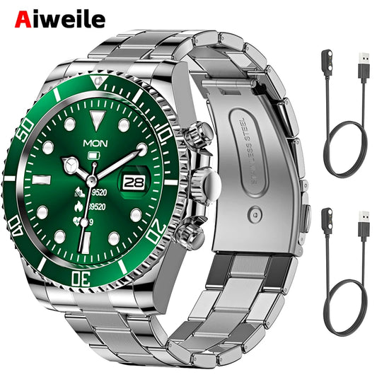 Smartwatch AW12 Luxury 2024 - Acero High-End Android iOS Réplica Military
