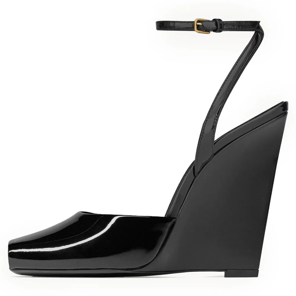 Sandalias Plataforma Mujer Satén 2025 - Zapatos Tacón Chunky Tiras Primavera