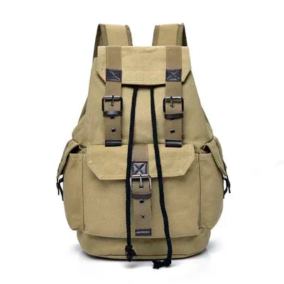 Mochila Canvas Hombre 2024 Gran Capacidad - Casual Viaje Estudiante Escolar Alta Calidad