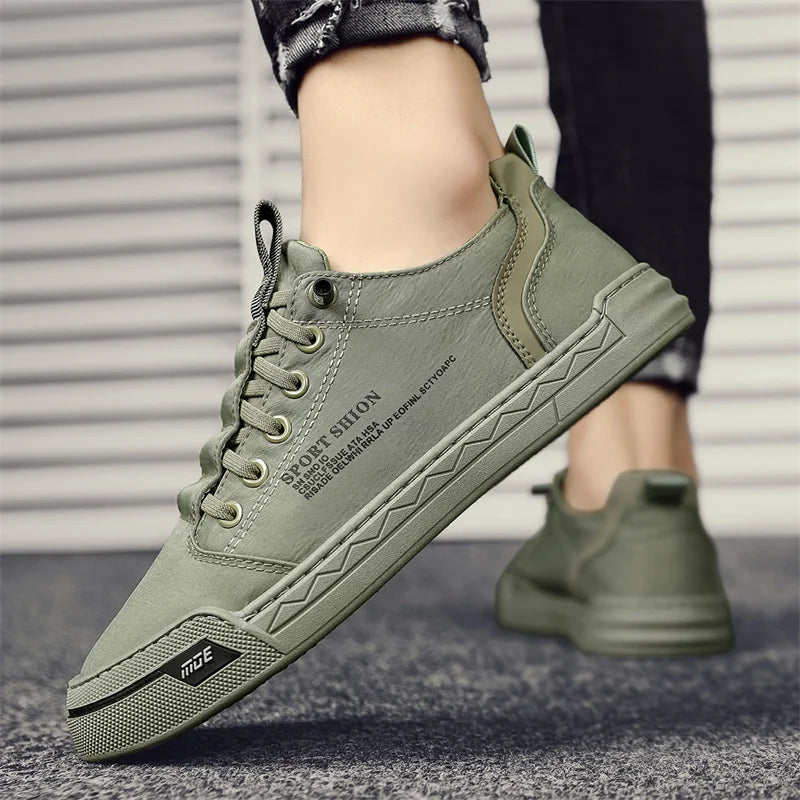Zapatillas Hombre Casual 2025 - Sneakers Canvas Outdoor Walking Cómodas