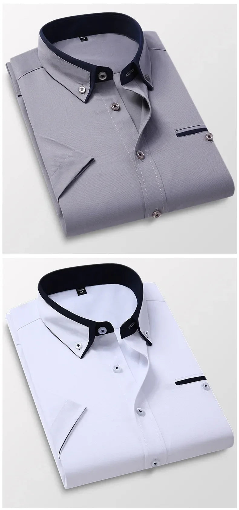 Camisa Hombre Verano Manga Corta - Slim Sin Plancha Casual Vestir Padrinos