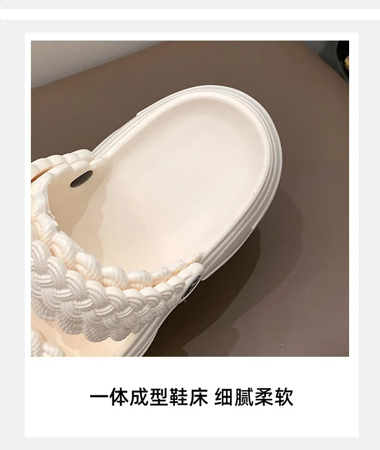 Sandalias Plataforma Mujer Playa - Chanclas Suela Gruesa Antideslizantes Ligeras Verano