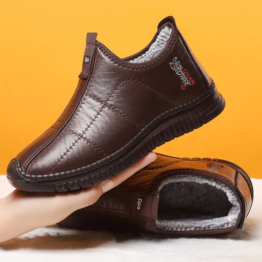 Botas Algodón Hombre Invierno 2025 - Cálidas Acolchadas Outdoor Antideslizantes Casual