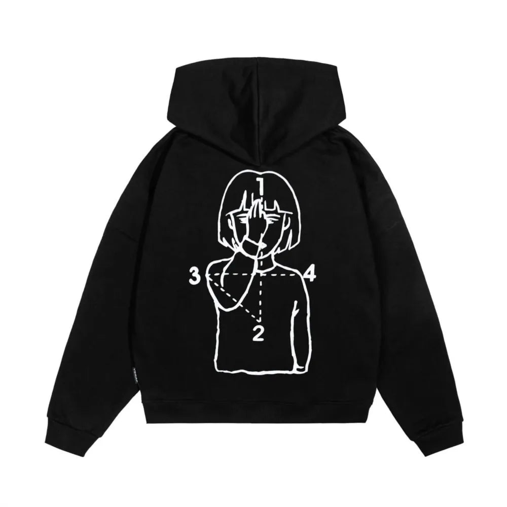 Sudadera Zip Up Hip Hop Unisex - Hoodie Pray Graphic Oversized Y2K
