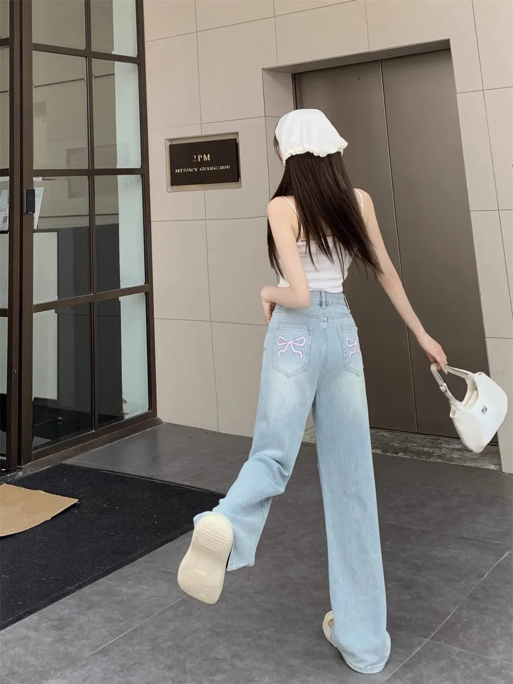 Jeans Rectos Mujer Adelgazantes - Pantalón Hong Kong Holgado