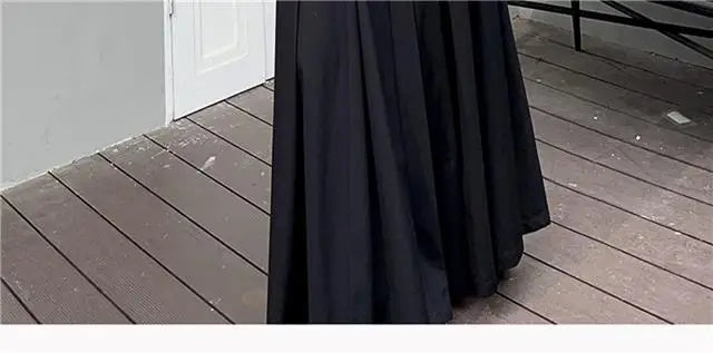 Falda Primavera Mujer Plisada Larga - Falda Color Sólido Elegante Coreana