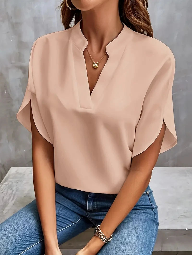 Blusa Chiffon Mujer Elegante - Camisa Manga Larga Oficina
