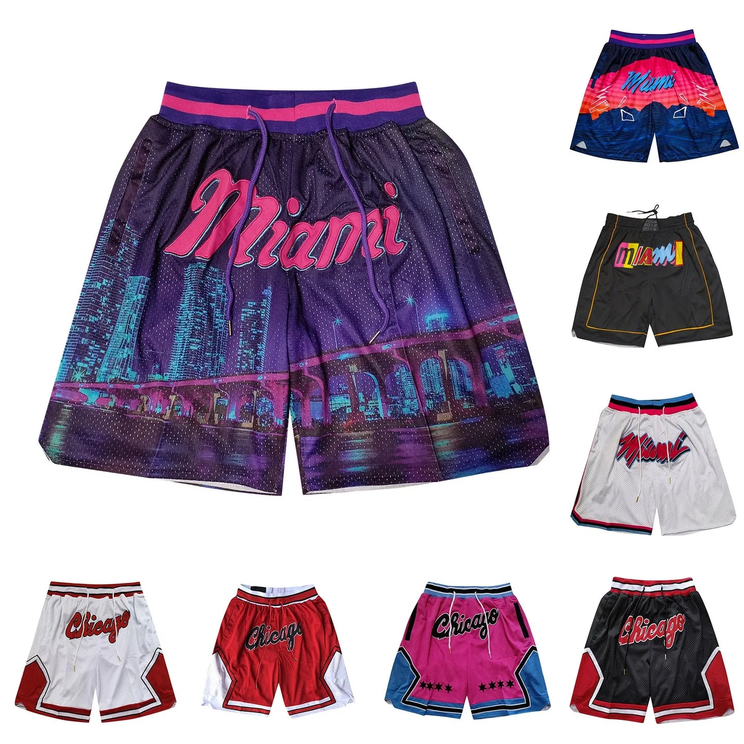 Shorts Hombre Basketball Deportivos - Pantalones Cortos Secado Rápido Bolsillos