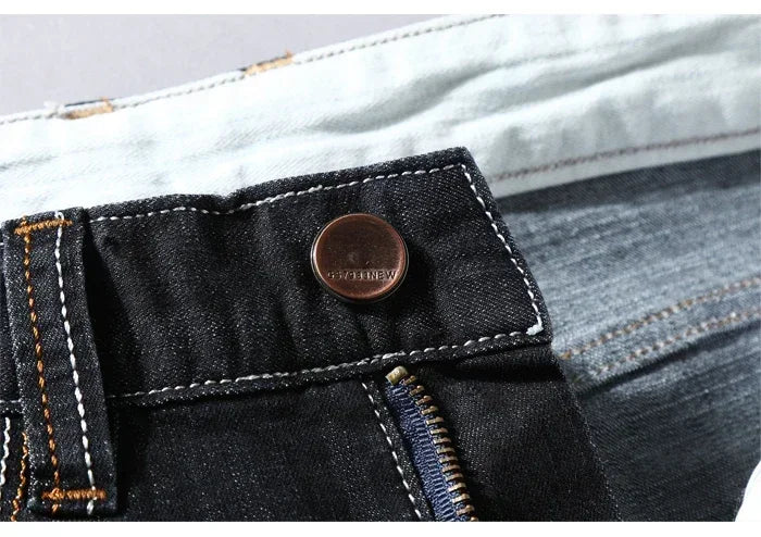 Shorts Denim Hombre Verano - Bermudas Vaqueras Elásticas Ajuste Slim