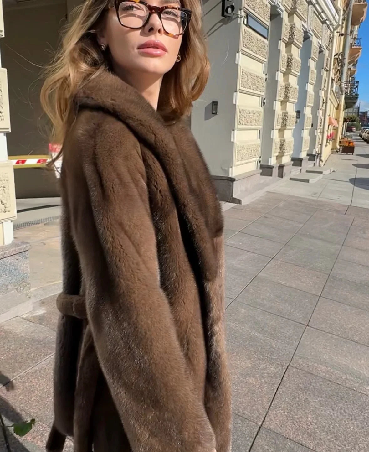 Chaqueta Piel Sintética Mujer Lujo - Chaqueta Cinturón Cuello V