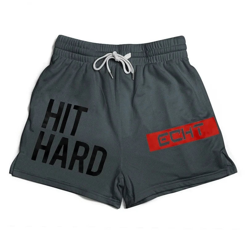 Shorts Deportivos Hombre Fitness Playa - Pantalones Malla Transpirable 2024