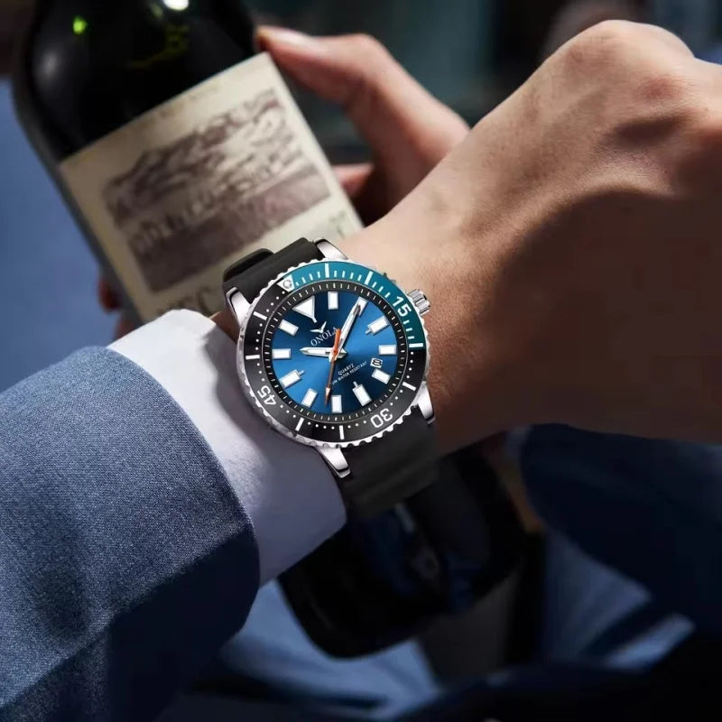 Reloj de Cuarzo ONOLA 3850 Premium para Hombre - Resistente al Agua con Calendario Luminoso