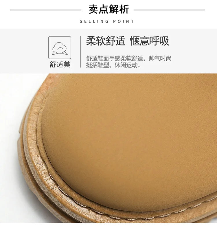 Botas Motociclista Hombre - Botines Plataforma Trabajo Invierno Senderismo