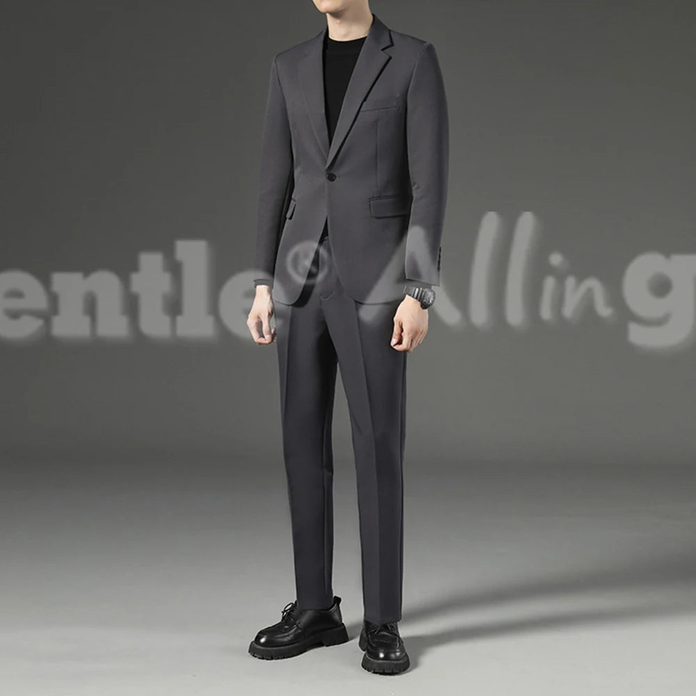 Traje Hombre Classic Fit 2 Piezas - Blazer y Pantalón Formal Business Boda Oficina