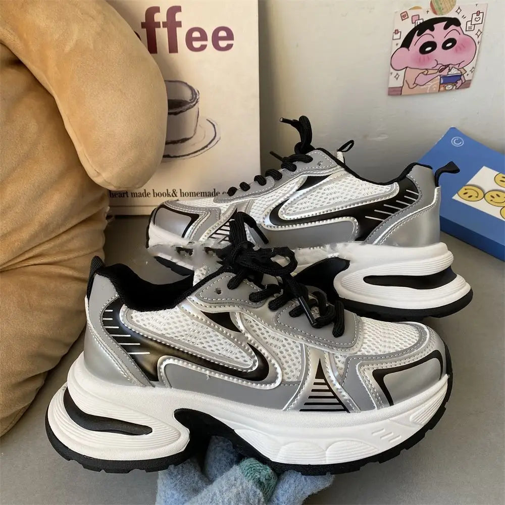 Sneakers Fashion Mujer 2025 - Zapatillas Running Luxury Plataforma Transpirables