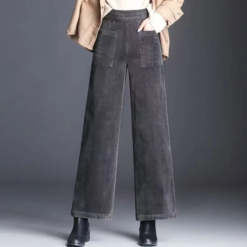 Pantalón Pana Pierna Ancha Mujer - Pantalón Palazzo Otoño 2019