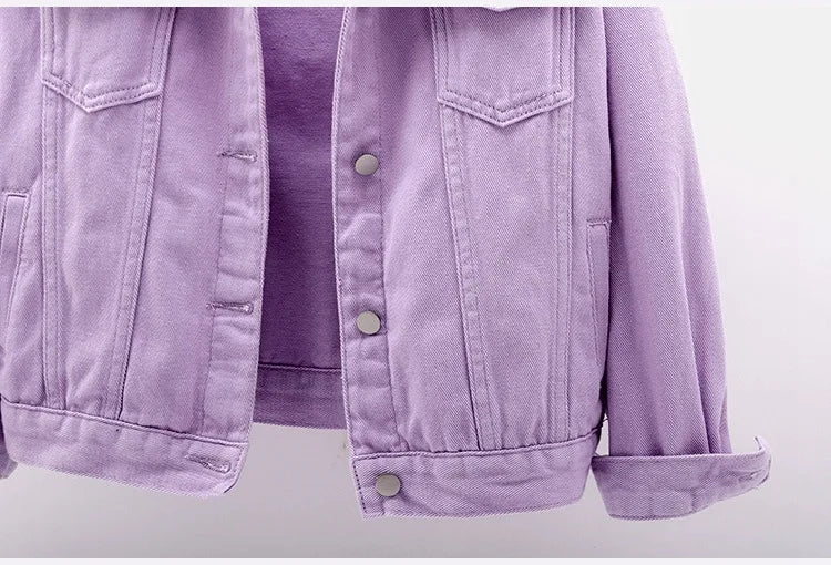 Chaqueta Denim Mujer Boyfriend - Jacket Jeans Oversize Colores 2023