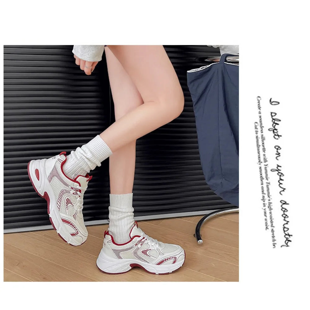 Sneakers Dad Shoes Mujer Verano 2025 - Zapatillas Mesh Transpirables Casual All-Match