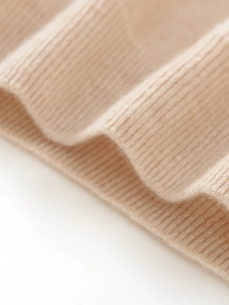 Sudadera Mujer Cashmere Capucha 100% - Pullover Punto Otoño Invierno Lujo