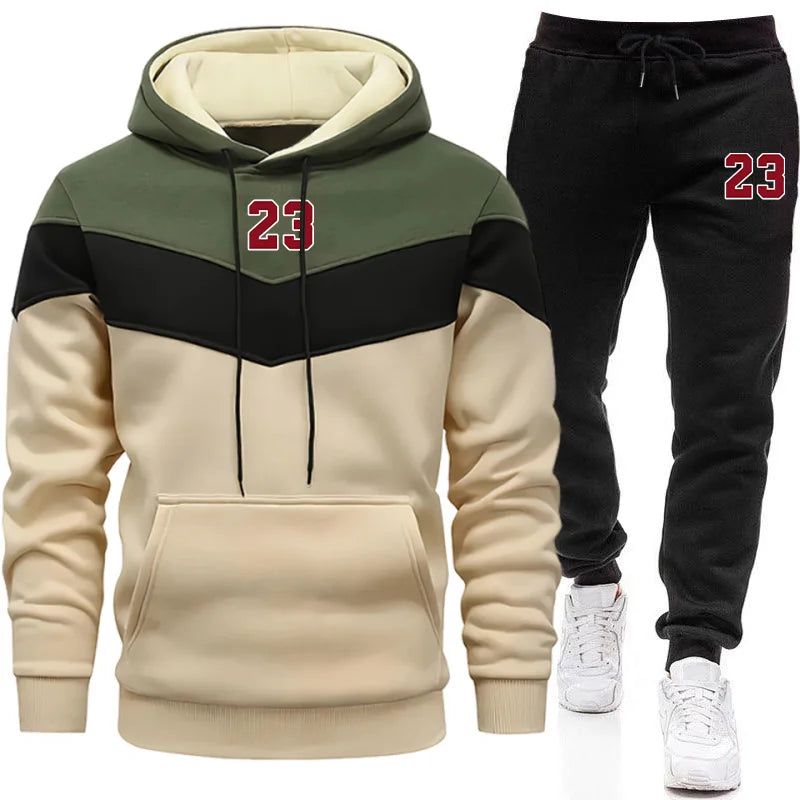 Chándal Hombre Completo Otoño Invierno - Conjunto Sudadera Hoodie Pantalones Jogging