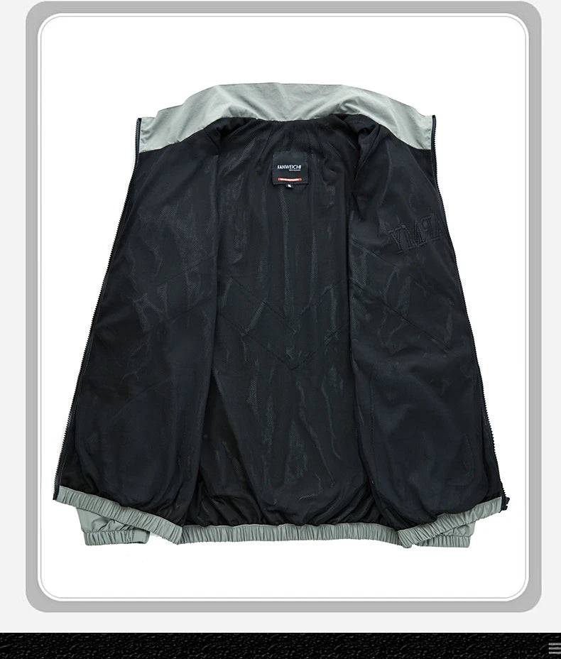 Chaqueta Bomber Vintage Hombre - Jacket Reflectante Capucha Verde