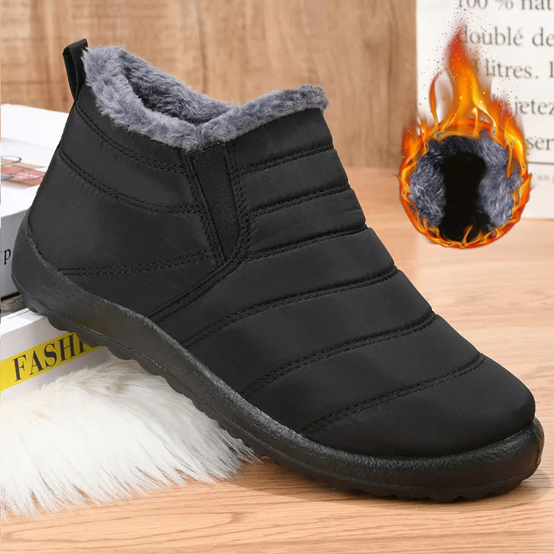 Botas Nieve Mujer Plataforma Punk - Slip On Tobillo Piel Cálidas Invierno