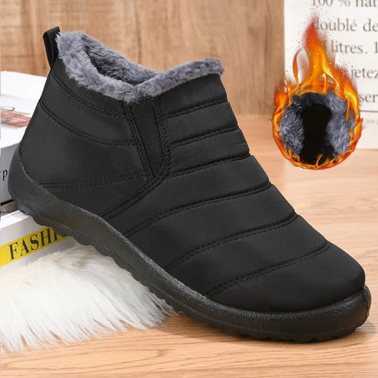 Botas Nieve Mujer Plataforma Punk - Slip On Tobillo Piel Cálidas Invierno