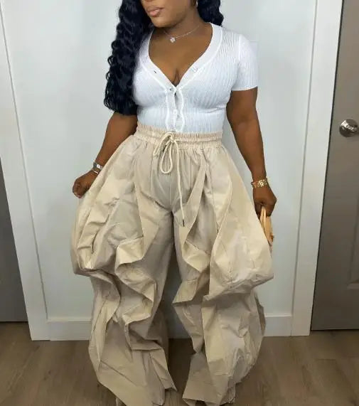 Pantalón Cargo Mujer Elegante - Pantalón Trabajo Patchwork 2025